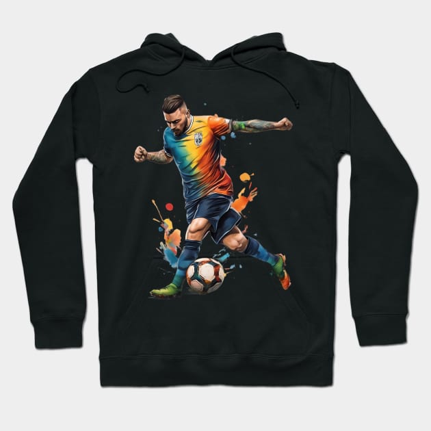 Football Soccer Player Hoodie by animegirlnft